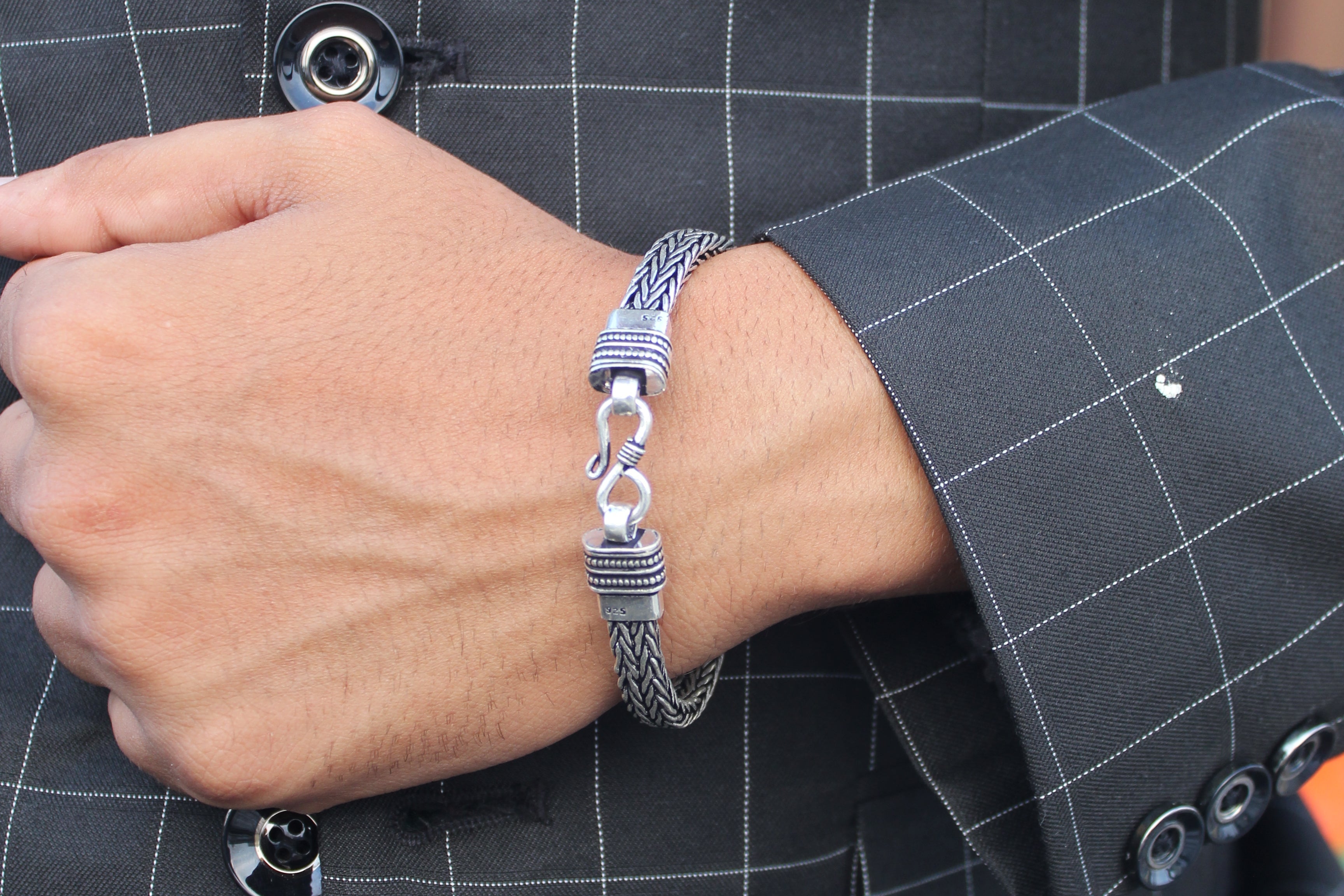Silver Midnight Men's Bracelet
